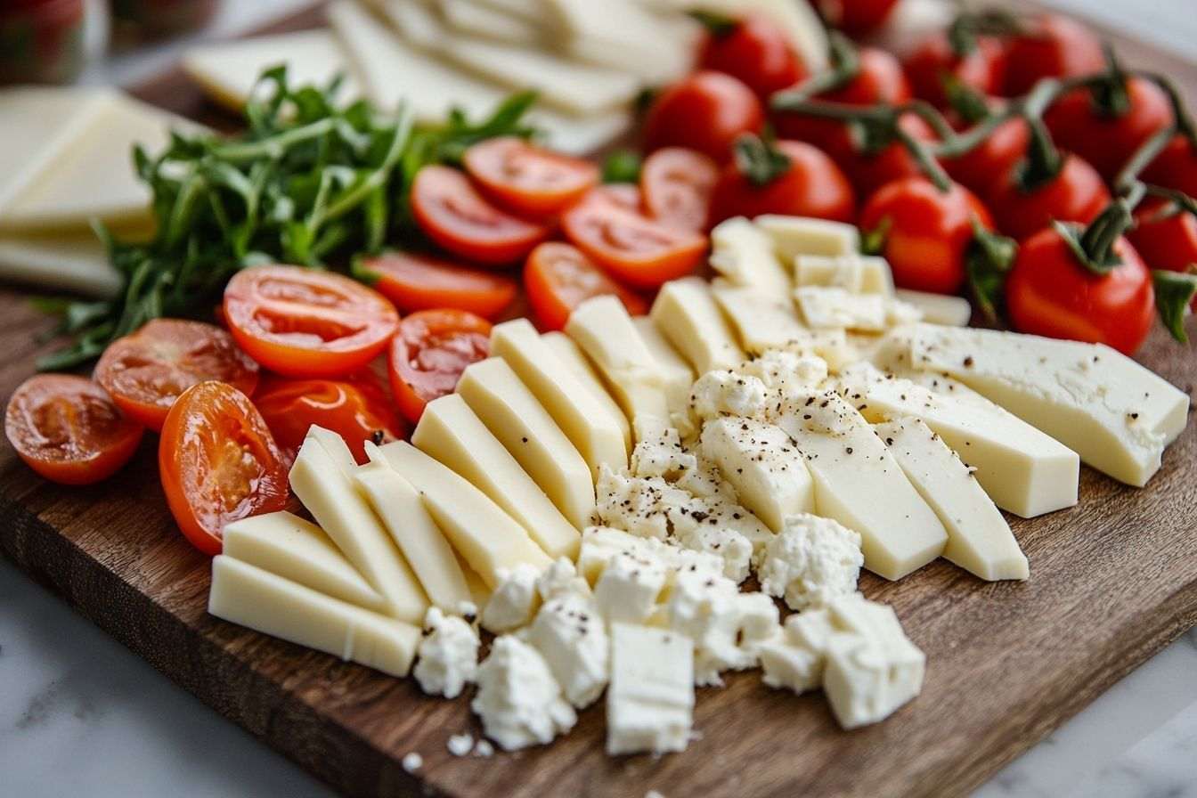 Image d'illustration. Planche à découper en bois avec fromages