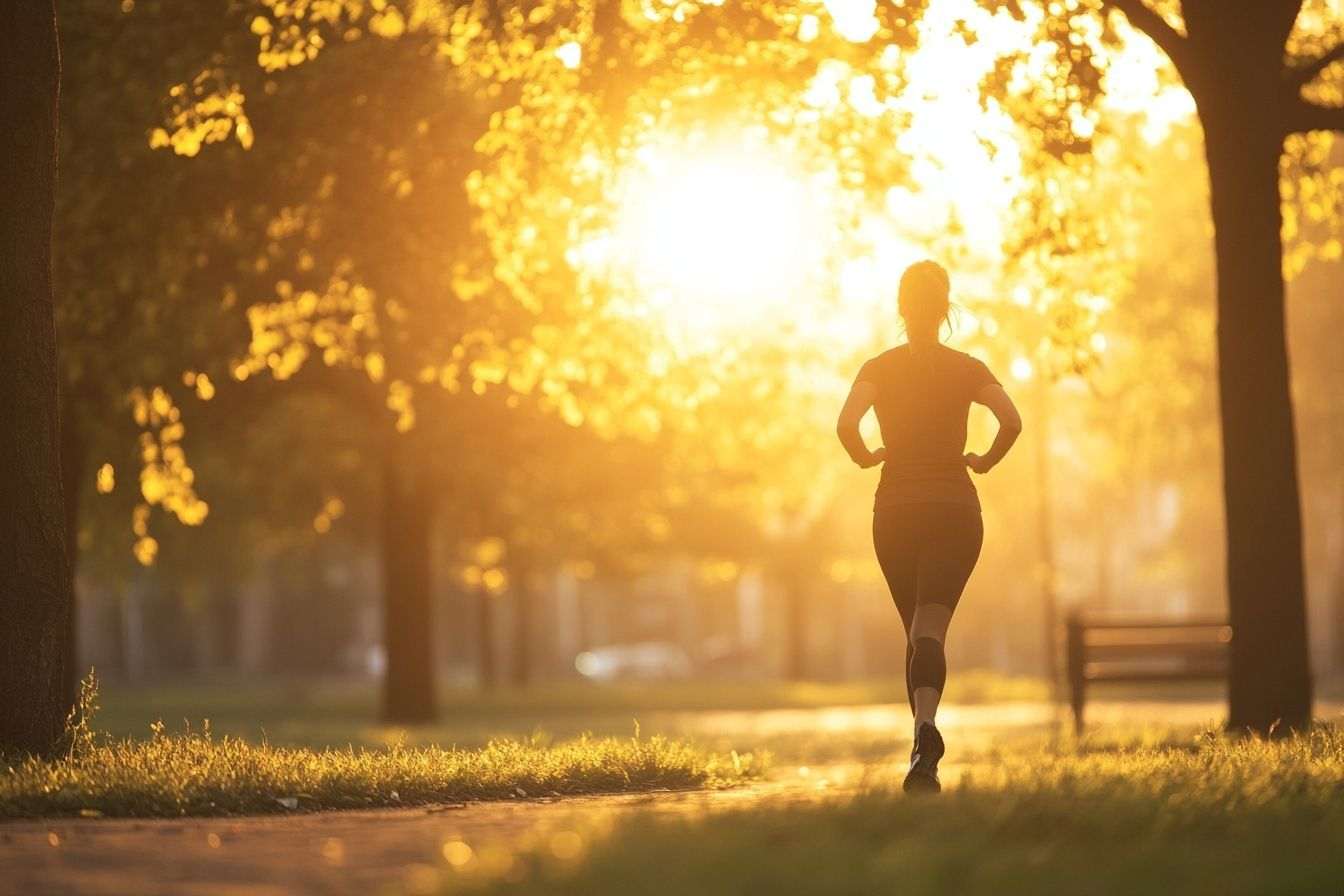Image d'illustration. Techniques de respiration profonde pour les coureurs au lever du soleil