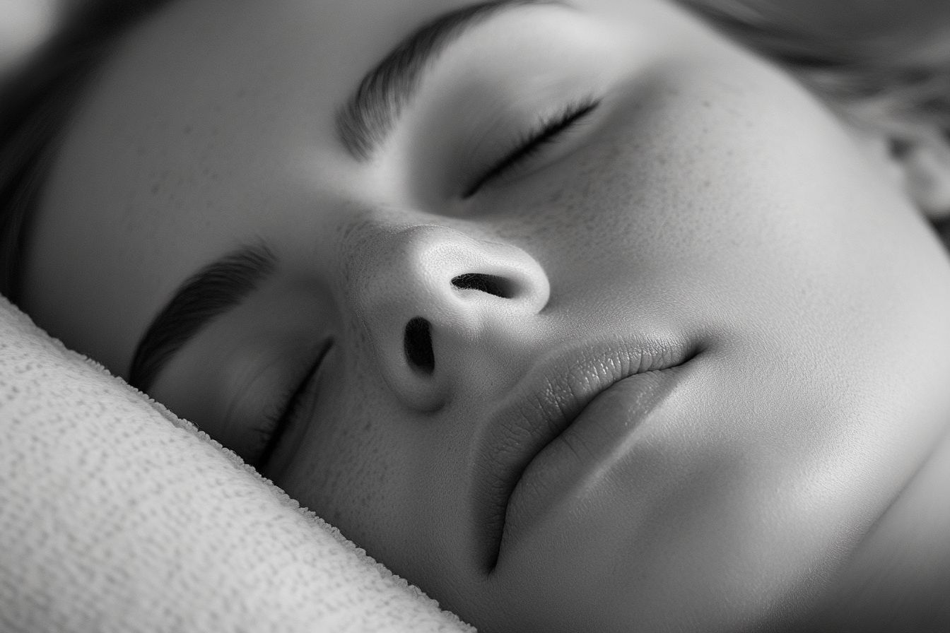 Image d'illustration. Visage serein en sommeil