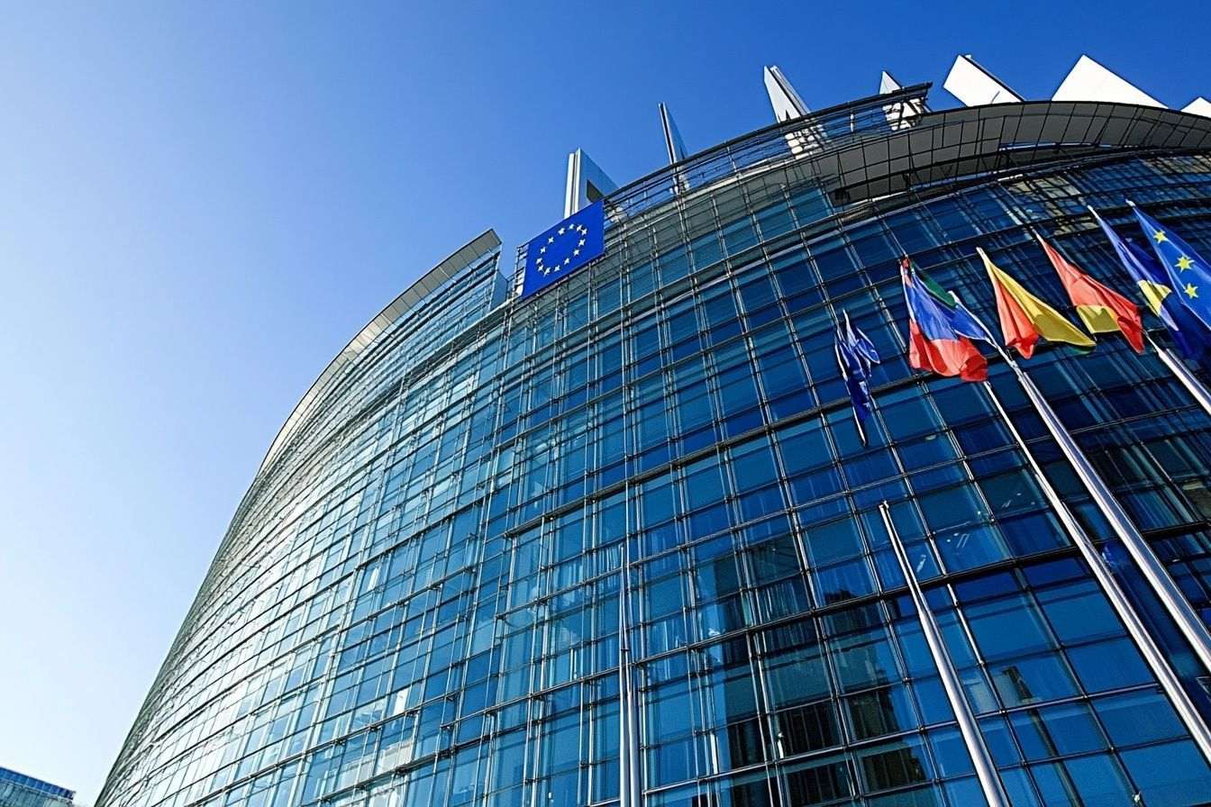 Image d'illustration. Vue panoramique du parlement européen à bruxelles