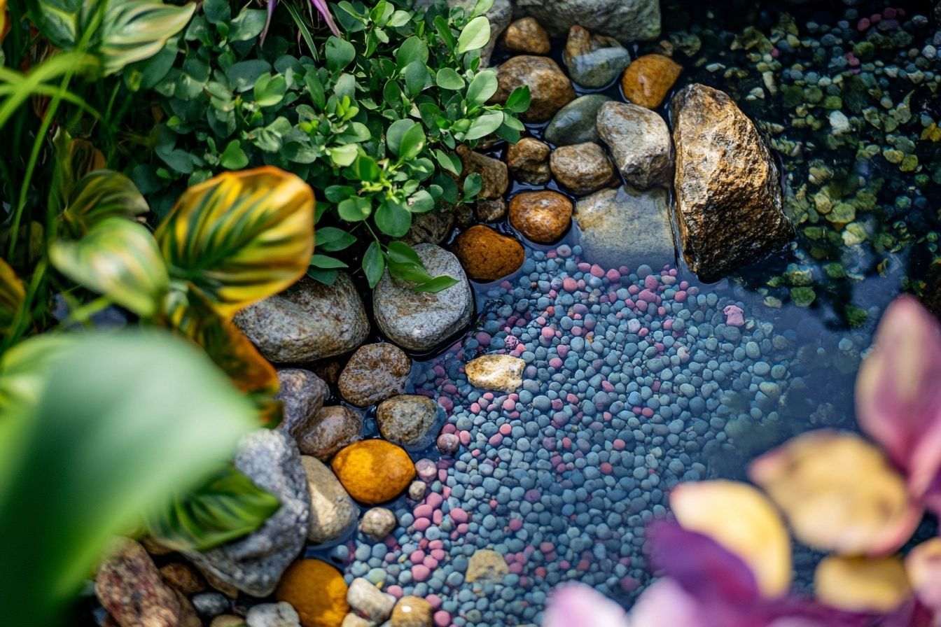 Vue du dessus de l aquarium
