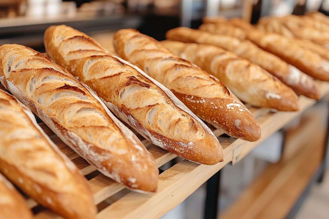 Baguettes fraîchement cuites