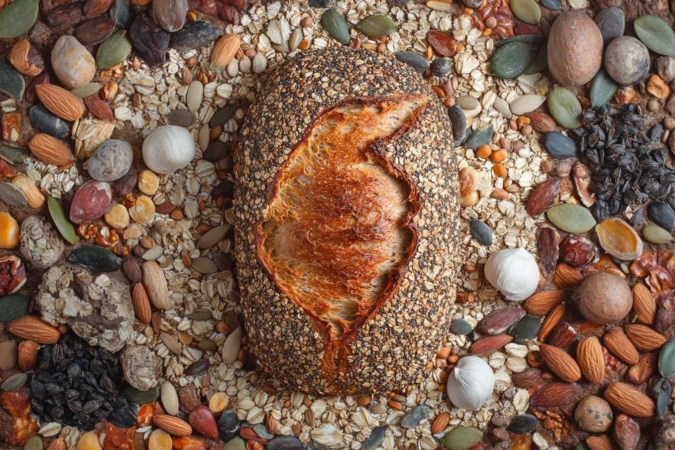 Pain de campagne avec graines