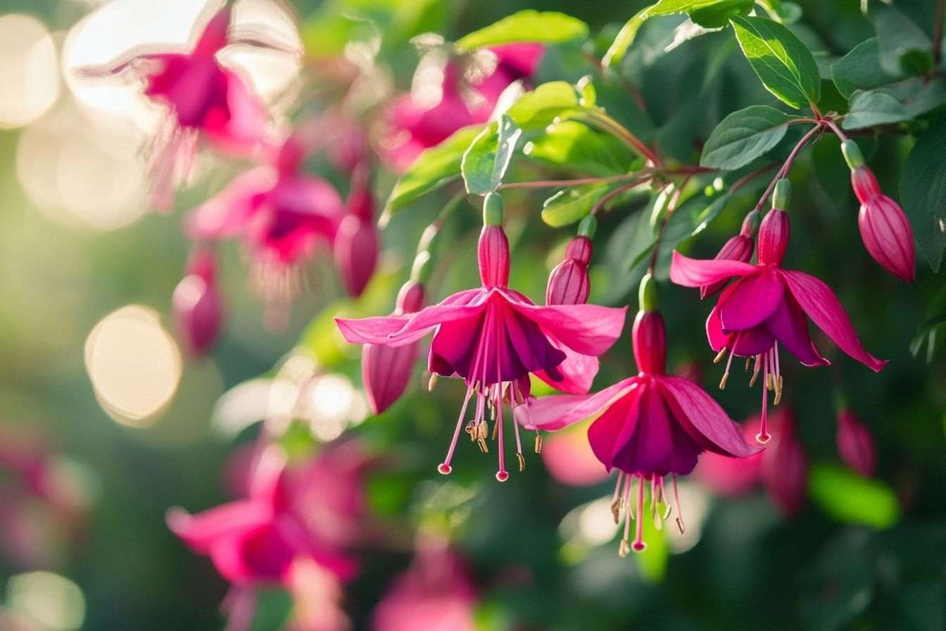 Fleurs fuchsia éclatantes