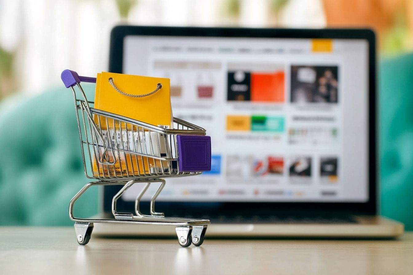 Interface de site de shopping - Cyber Monday