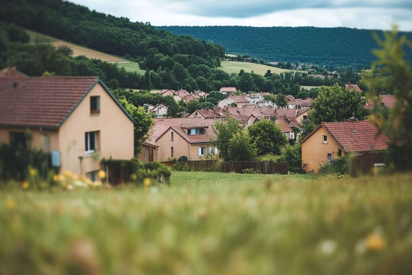 Paysage paisible en france