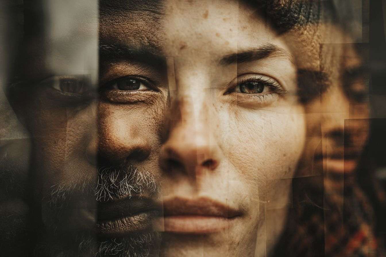 Collage de Visages Divers