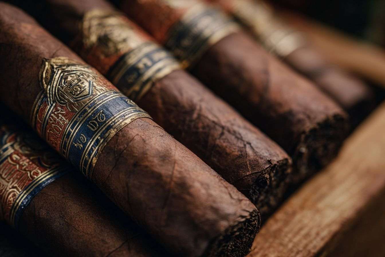 Gros plan sur des cigares artisanaux