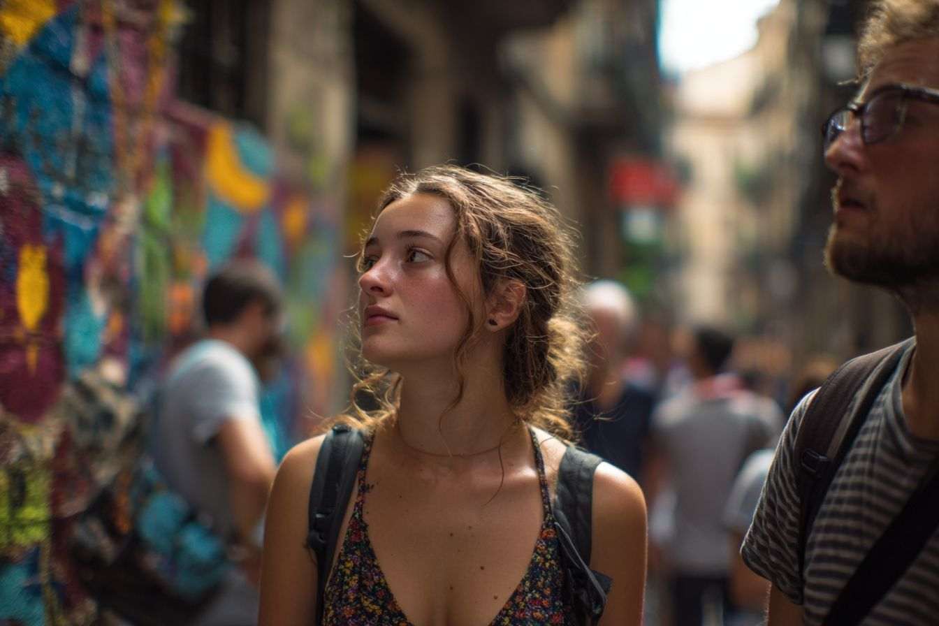 Voyageurs à barcelone