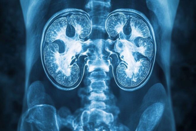 Image radiographique de calculs rénaux