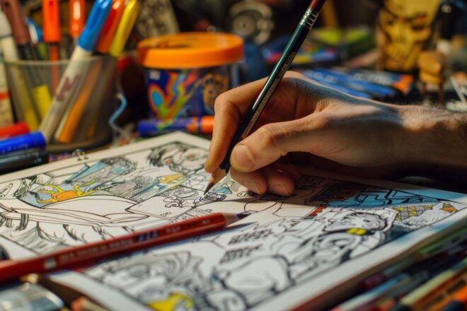 Illustration bd bande dessinée