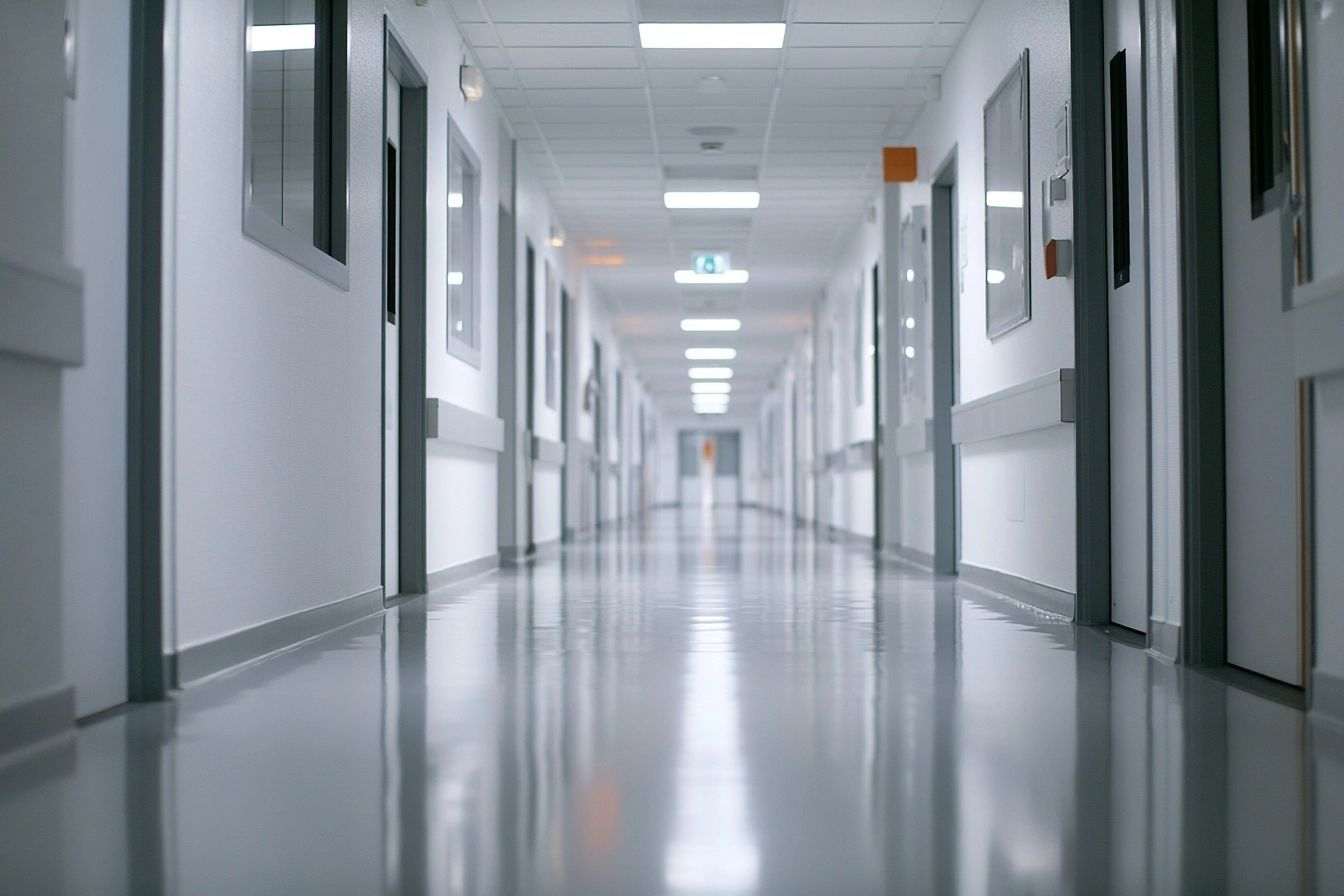 Couloir d hôpital moderne