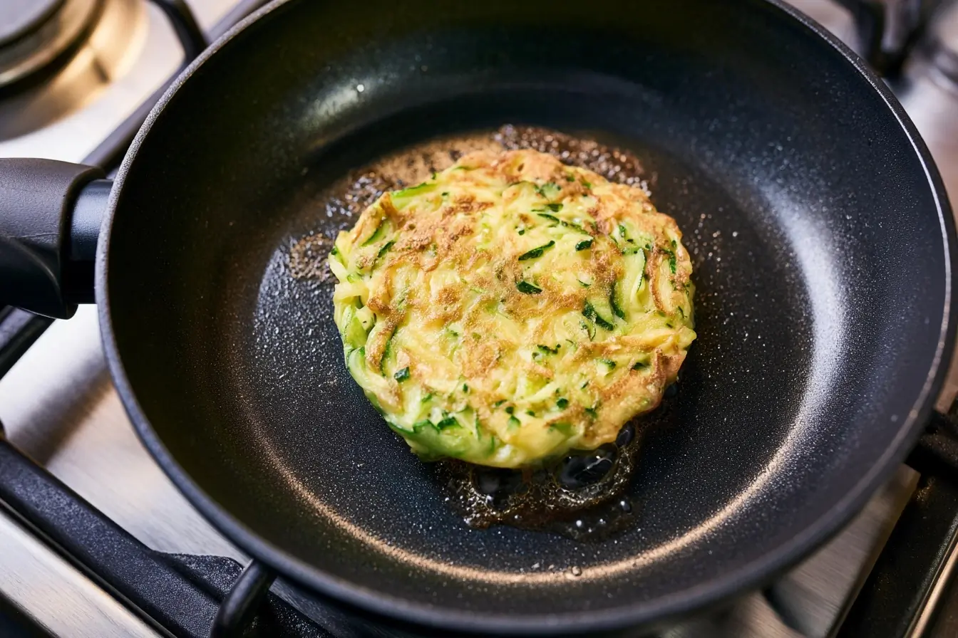 Galette de courgettes dans la poele