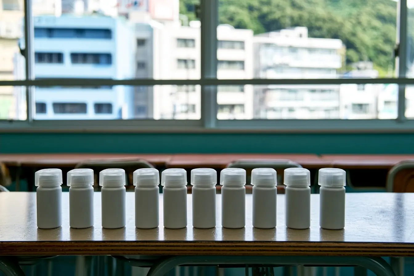 Sprays anti-ours dans une salle d’école