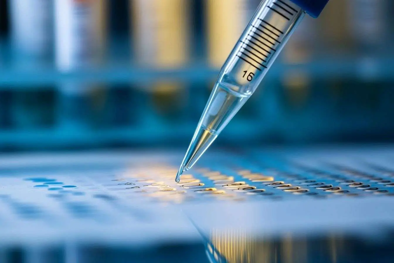 Instruments scientifiques analysant des données ADN en laboratoire