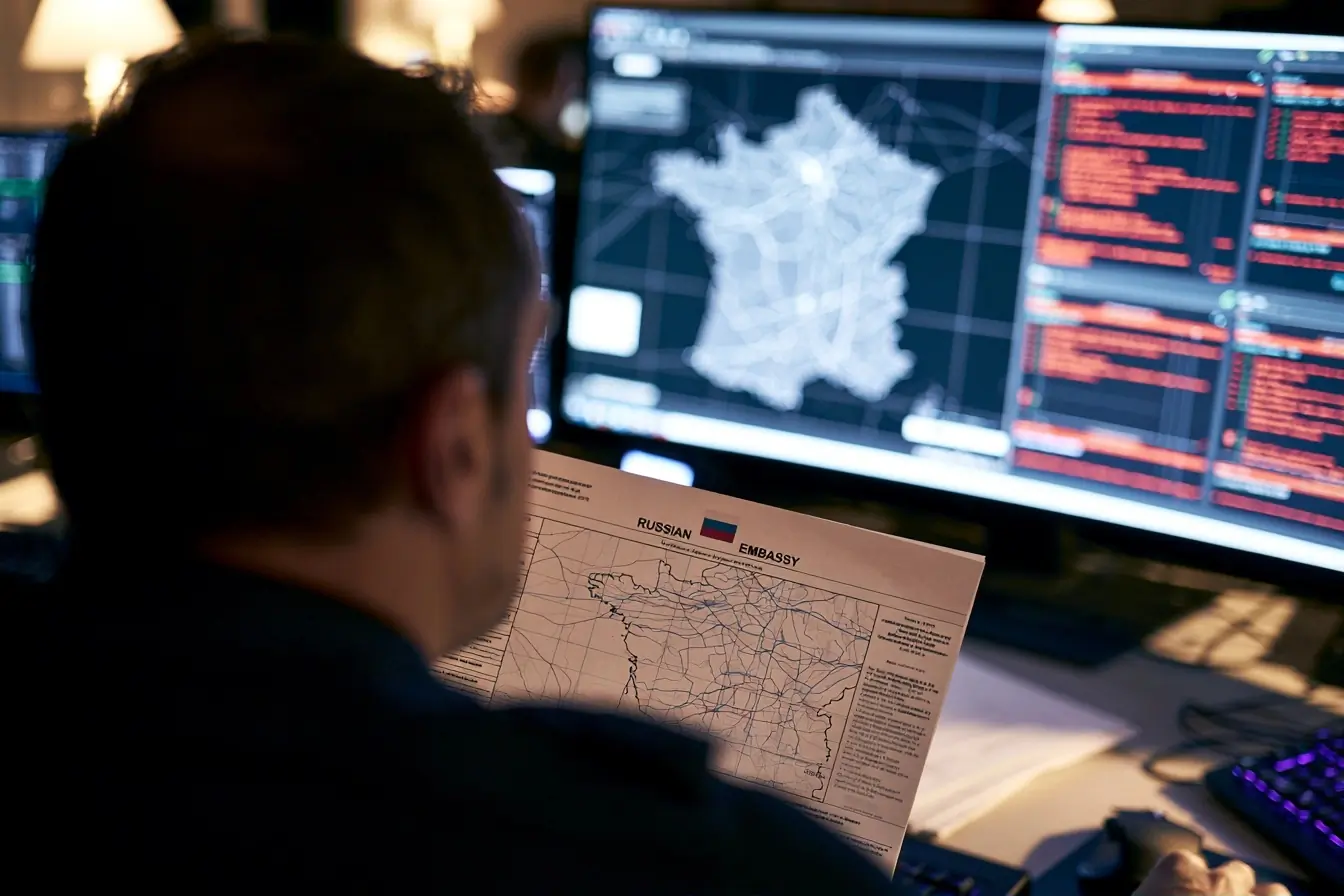 Agent cyber face à des alertes en France