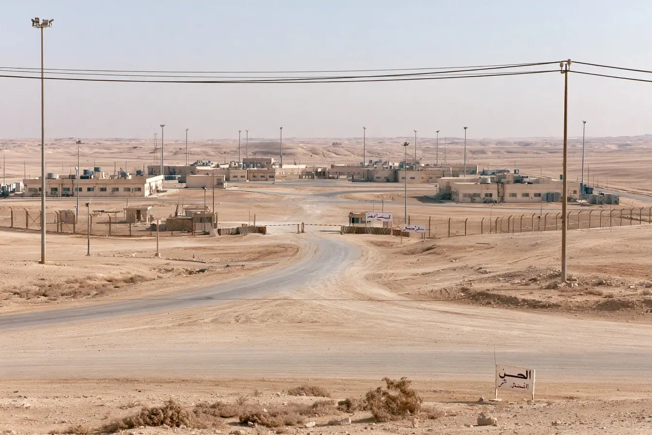 Base militaire dans le désert jordanien