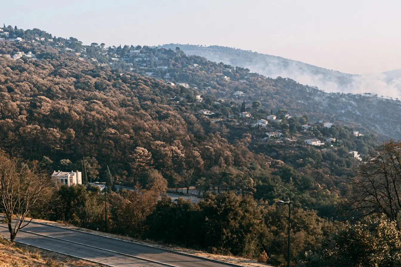 Colline du Var après le feu