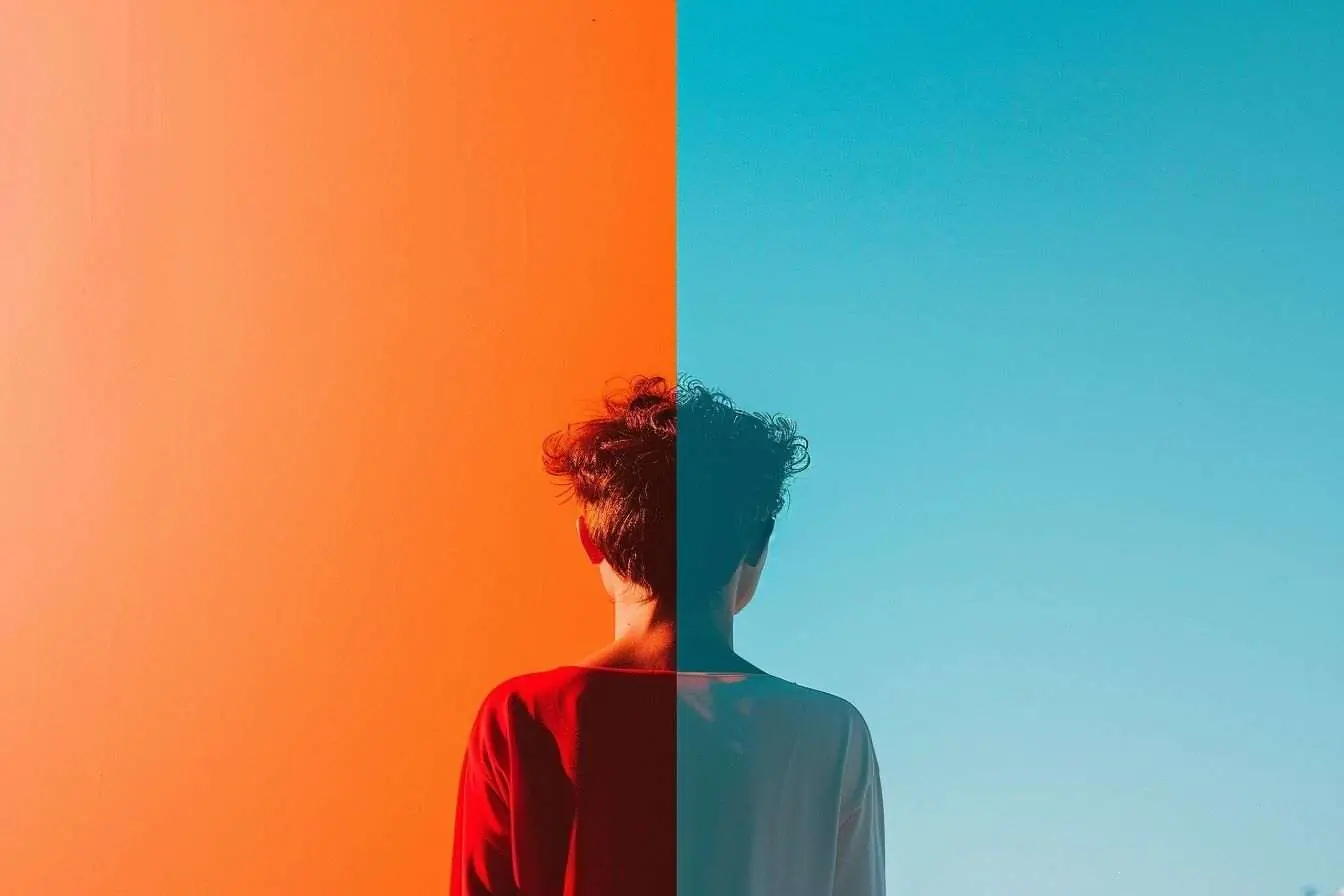 Image des contrastes de couleurs