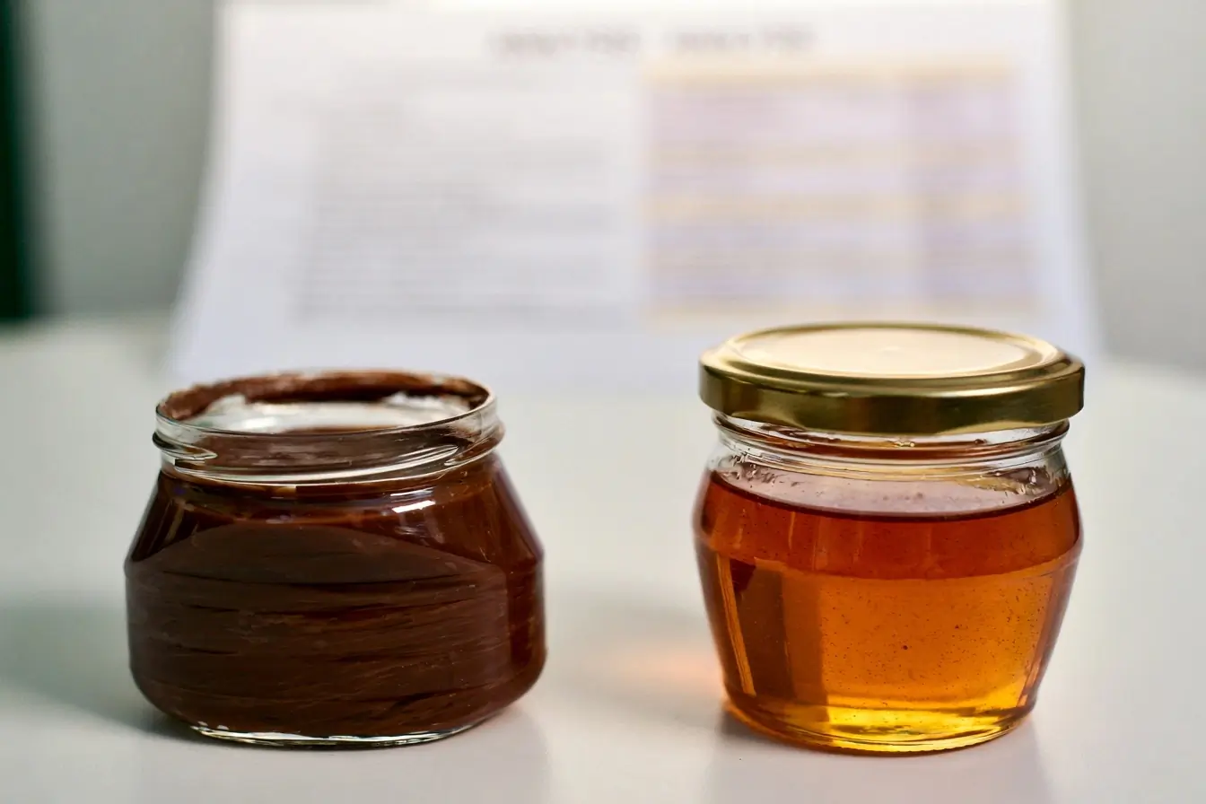 Nutella, miel et feuille d’analyse