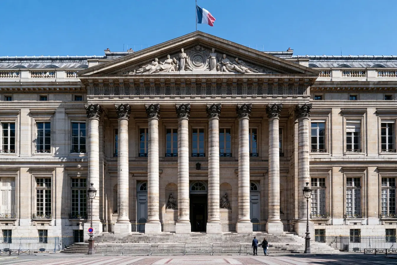 Façade du Palais-Bourbon à Paris