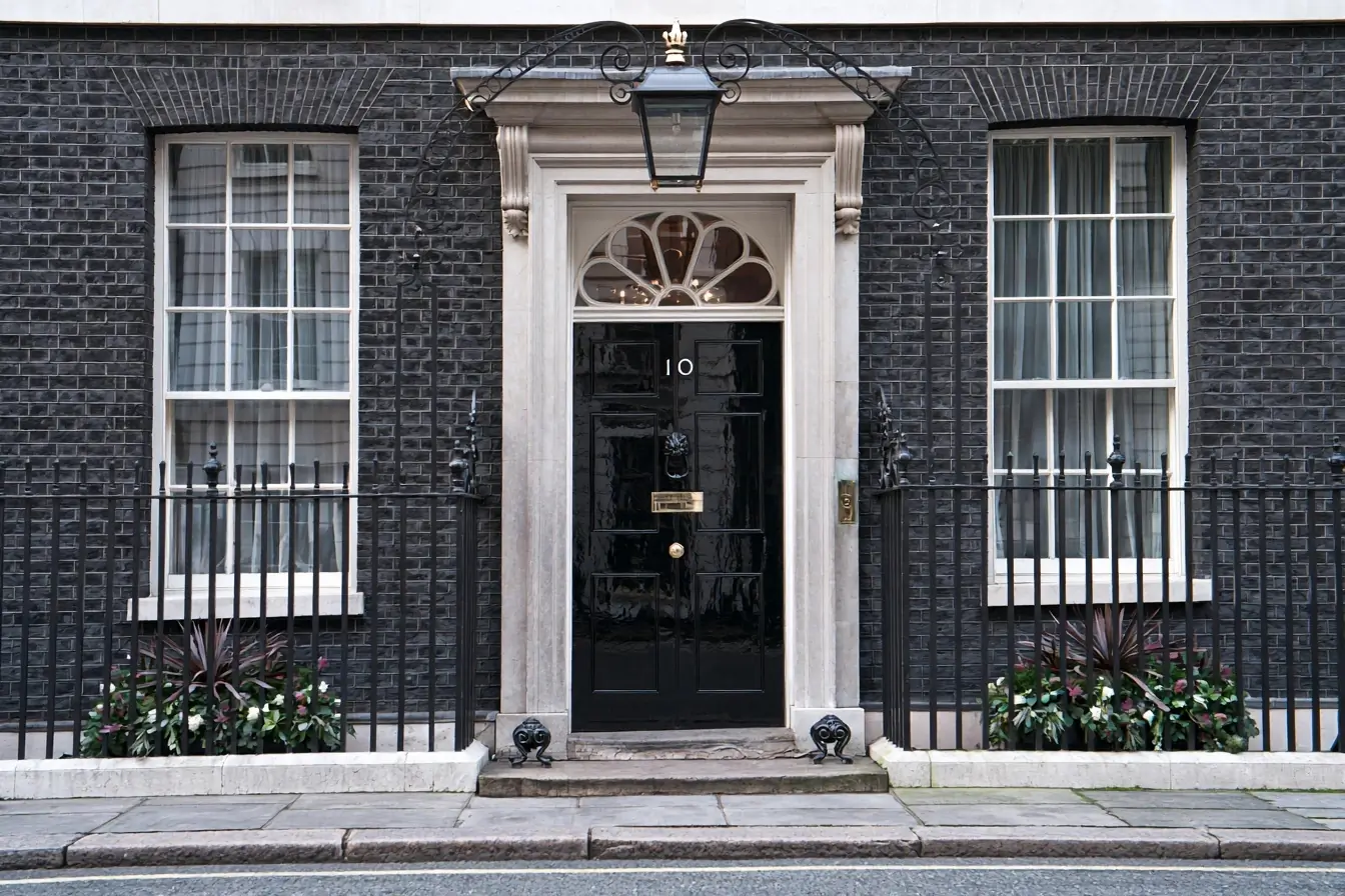 La porte du 10 Downing Street