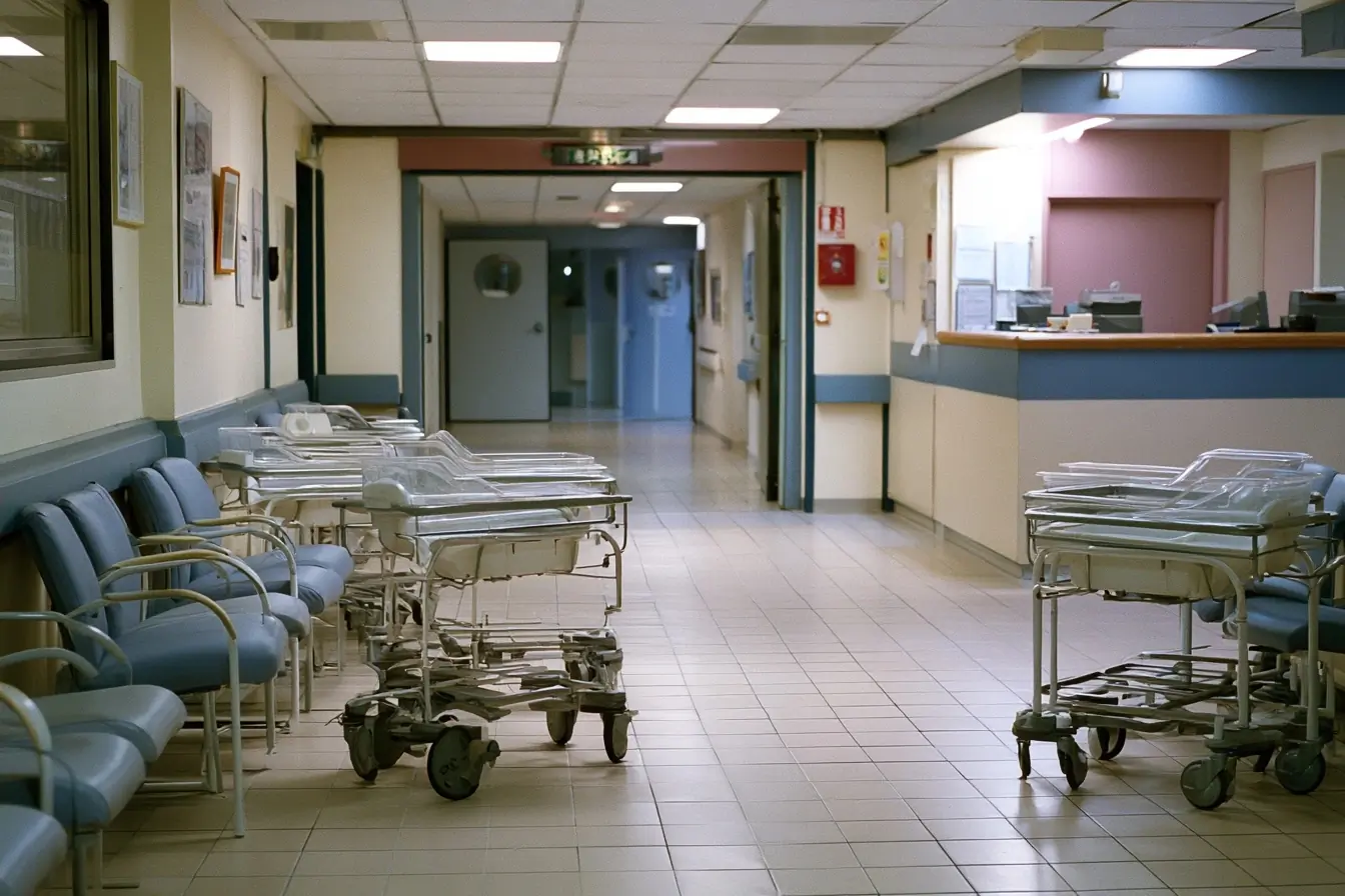 Salle d’attente de maternité en hôpital