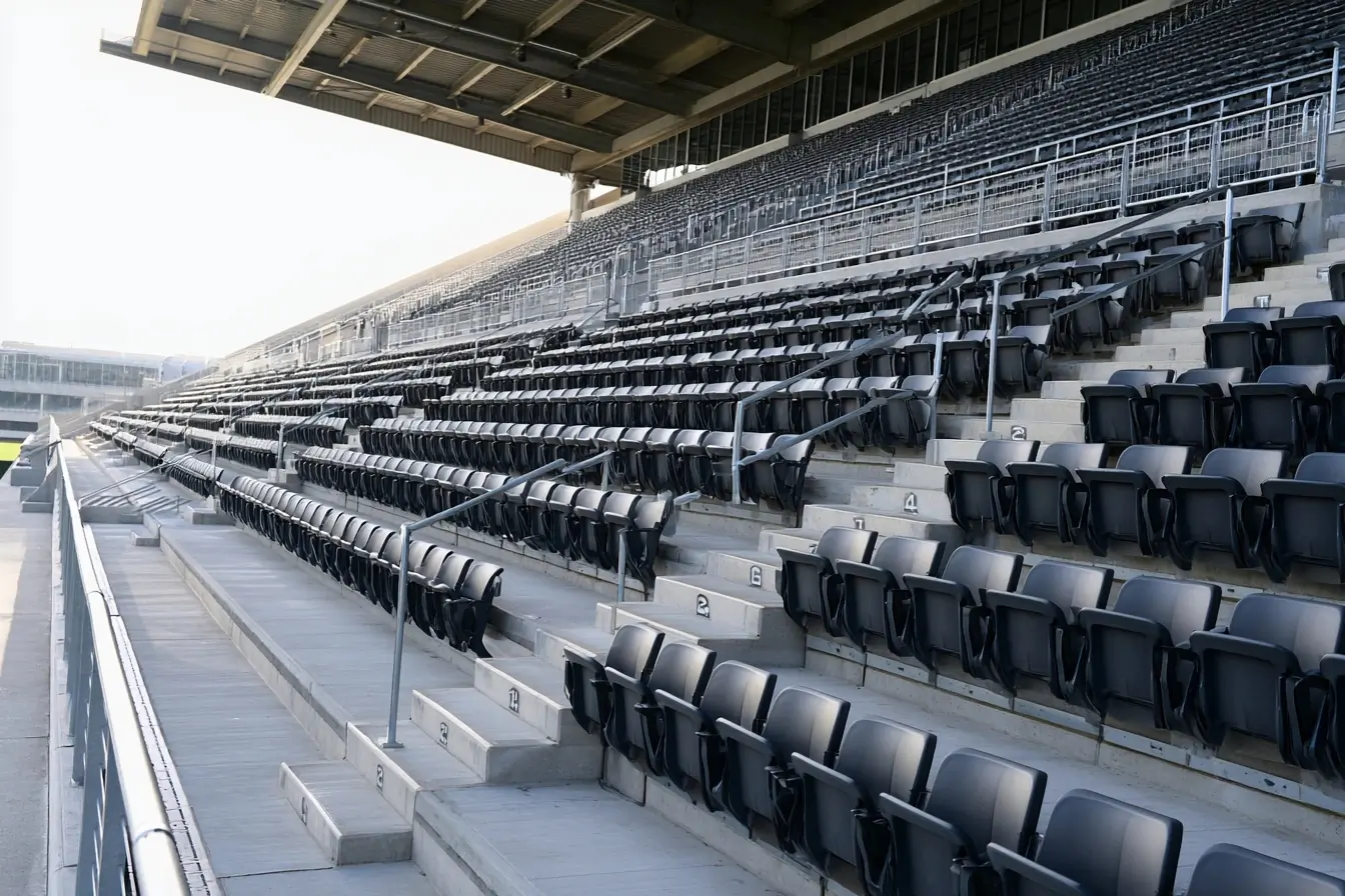 Tribune de stade de soccer vide