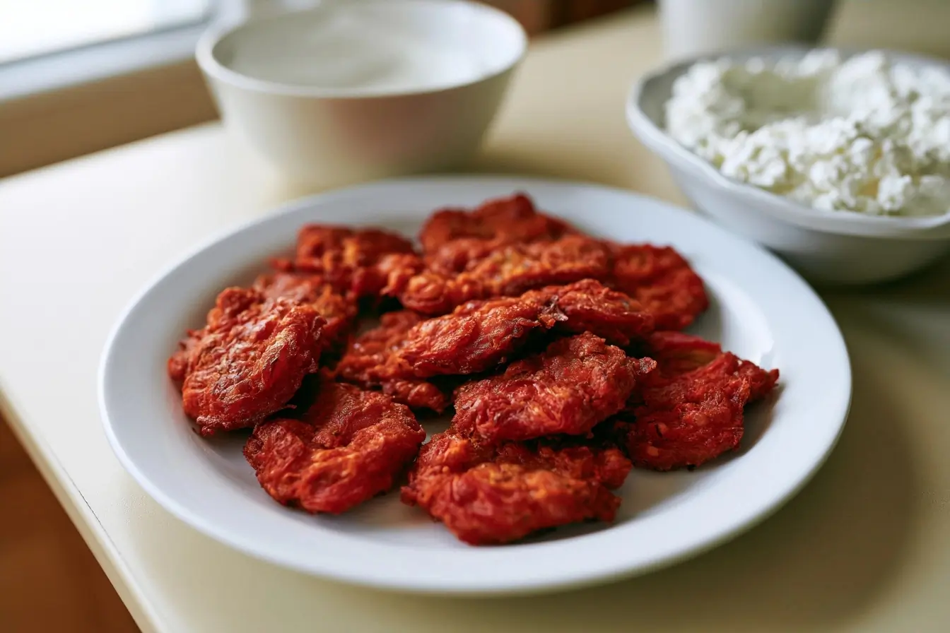 Assiette de beignets tomate et feta