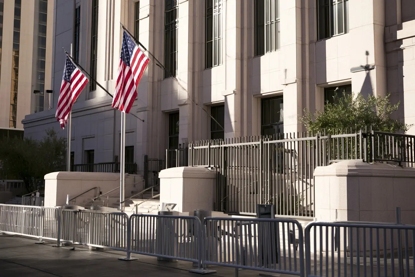 Palais de justice à Las Vegas