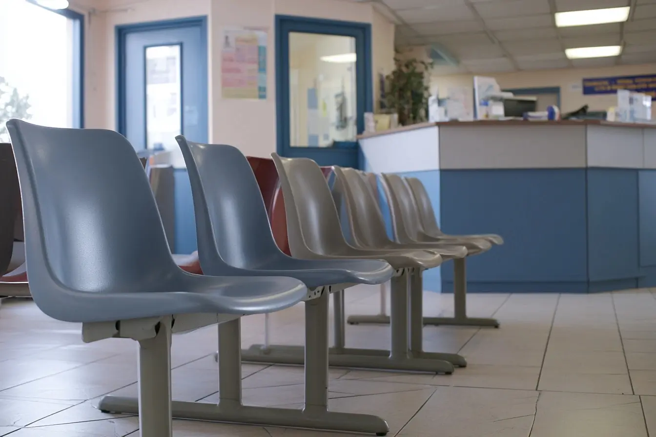 Salle d’attente d’un centre de santé
