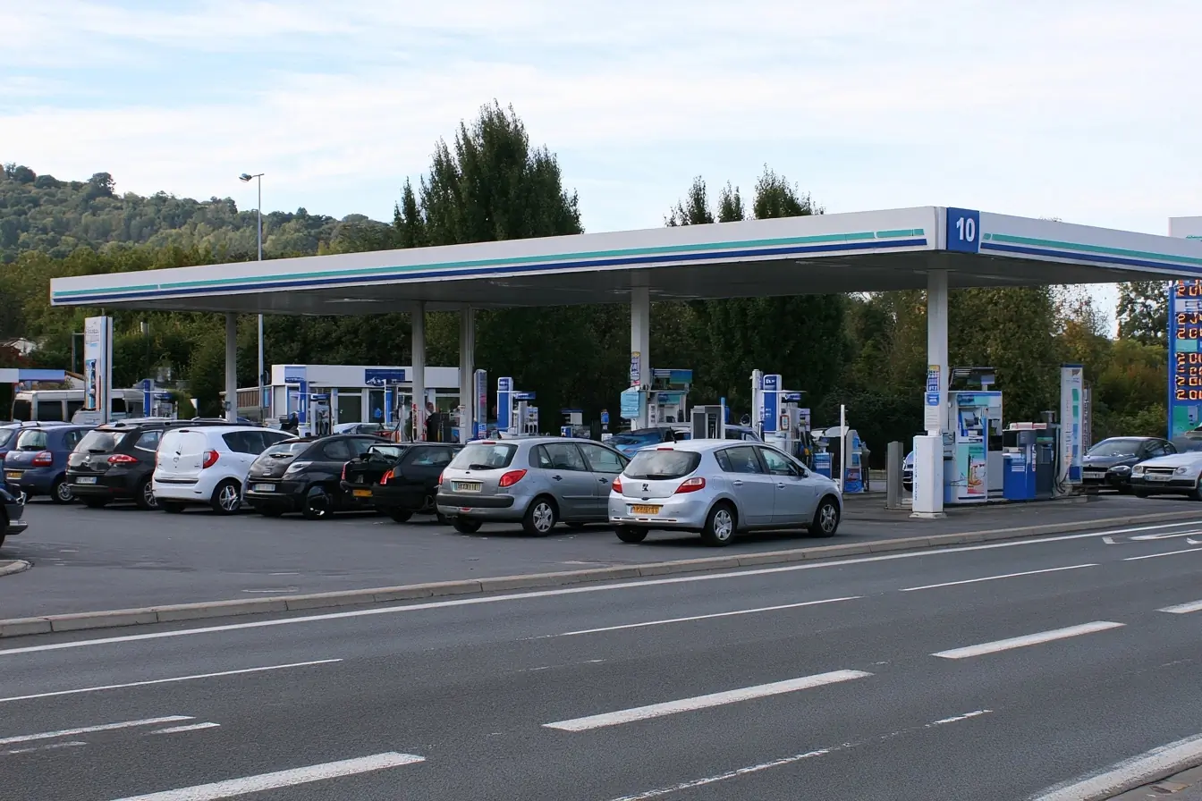 Vue large d’une station et de ses tarifs