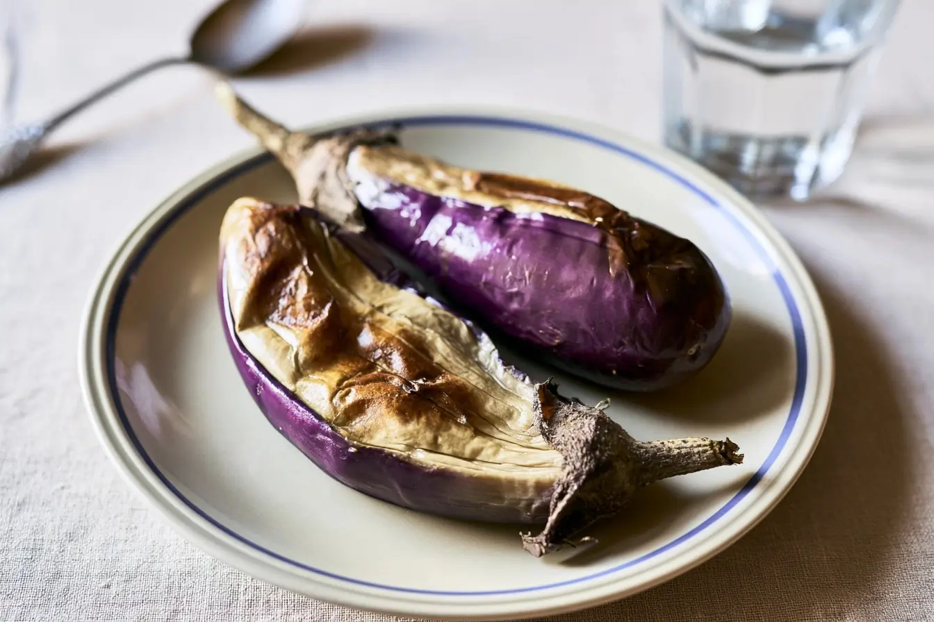 Aubergines à la bonifacienne servies à table