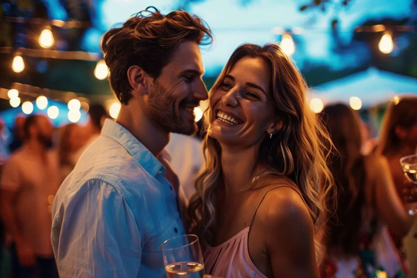 Couple fête