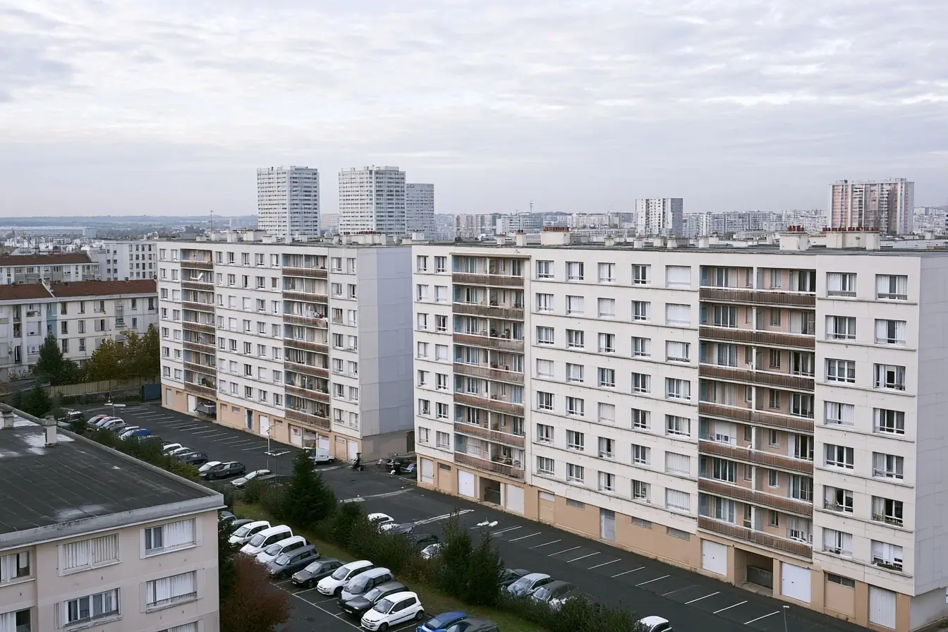 Ensemble d’immeubles résidentiels en France