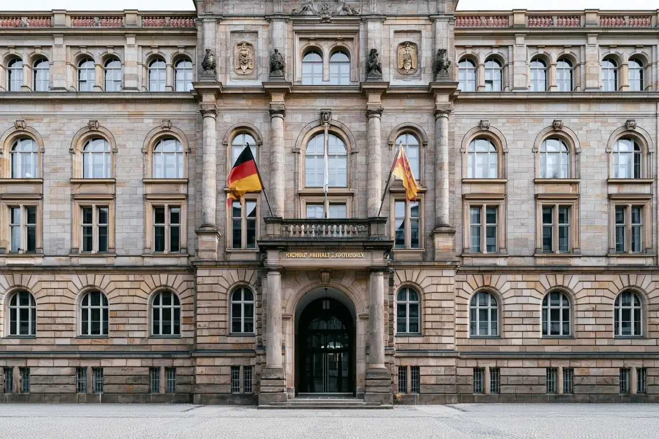 Façade du Landtag de Saxe-Anhalt