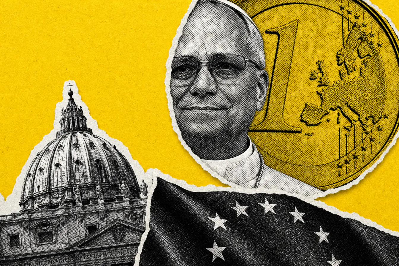 Profil du pape enfermé dans une pièce