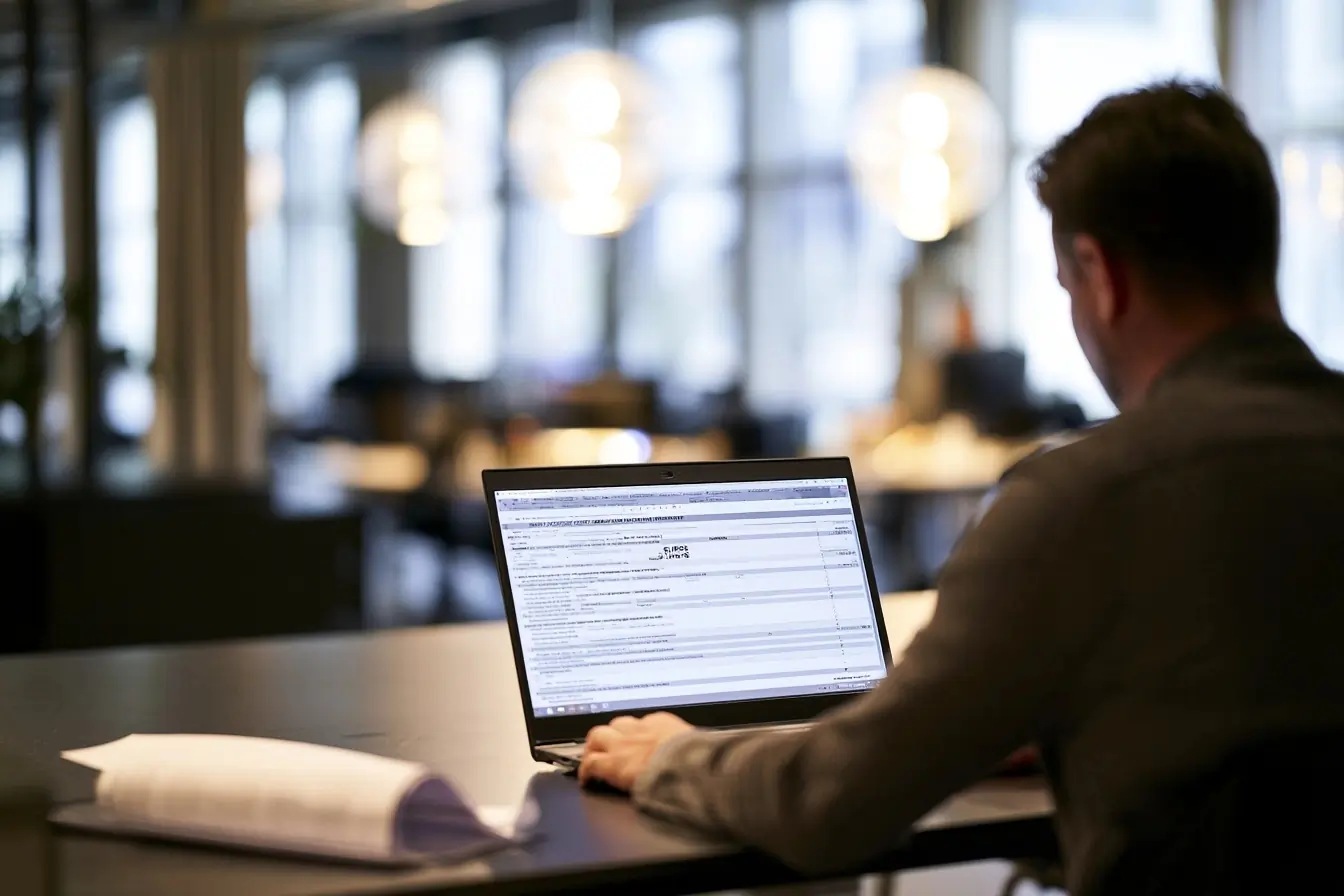 Salarié devant un devis de formation CPF