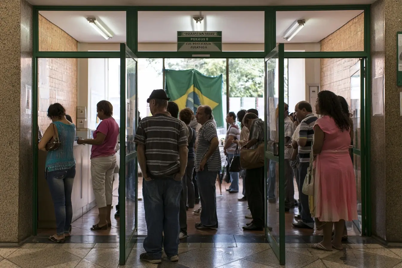 Bureau de vote au Brésil