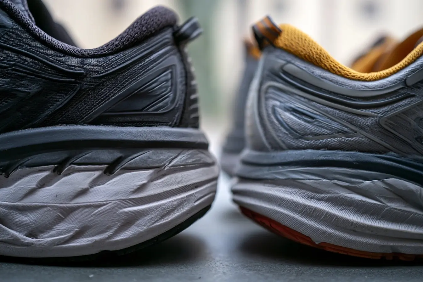 Deux semelles de running comparées