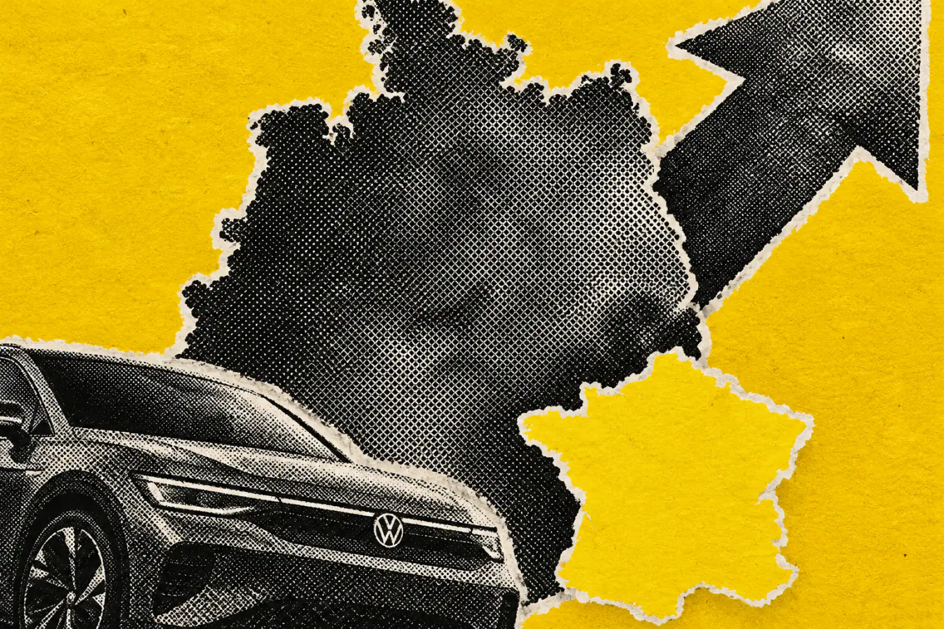 Flèche montante et France bloquée en bas