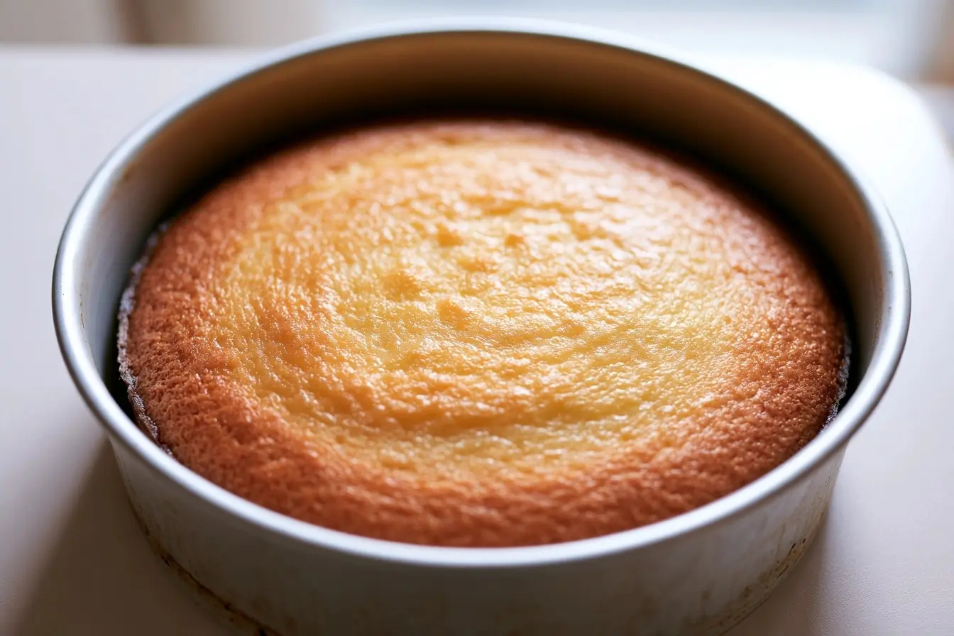 Gâteau au yaourt gonflé dans son moule