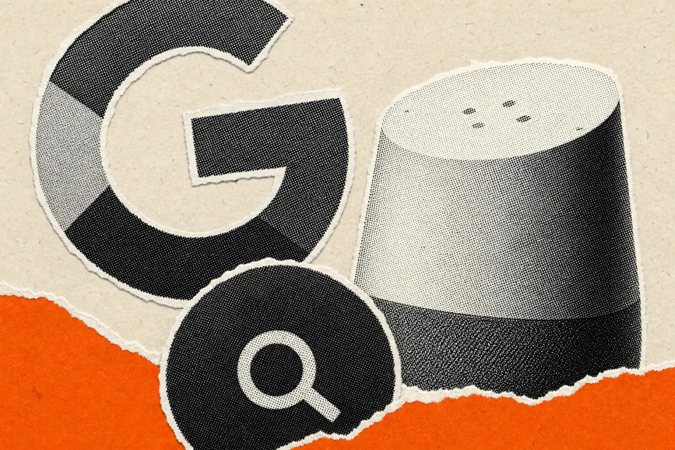 Logo Google au-dessus d’un bouton effacé