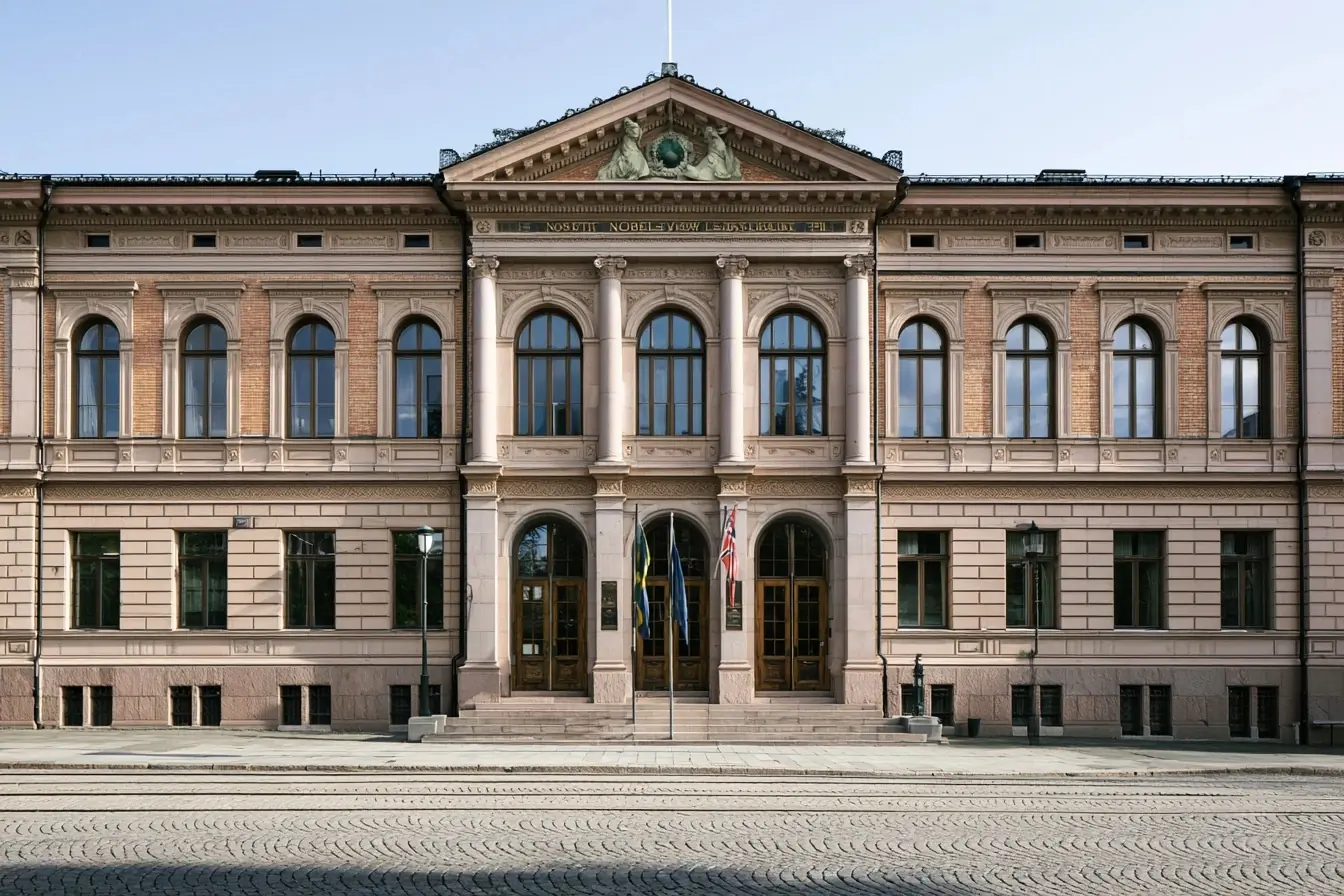 Façade de l’Institut Nobel à Oslo