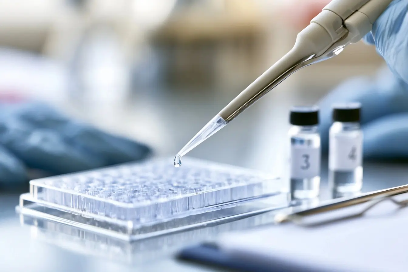Micropipette et flacons de composés